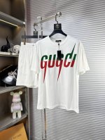Gucc*古奇 Ss25夏季新款休闲套装 贸易公司渠道订单，海外精品独家限定发售，经典即永恒，入手绝对值的！这种类型的套装也是懒人必备的一套，不用想怎么搭配，直