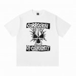 Vt2502 复古美式短袖T 颜色：白色 码数:S-Xl 复古 Corrosion Of Conformity“徽标”T 恤 符合性腐蚀是北卡罗来纳州近40年来