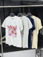P18025春夏新款Mardi*Mercredi*小雏菊多花字母短袖T恤 采用纯棉面料 舒适亲肤 小雏菊印花设计 质感很好 细节满满 完美细节处理 车工走线平整