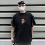 Epide prefab Simpboro辛普森万宝路烟盒裂印水洗做旧重磅高街短袖 情侣款 爆款好货来袭 重工成衣水洗 完美的痞帅裂印工艺 潮咖男女内搭外穿必备
