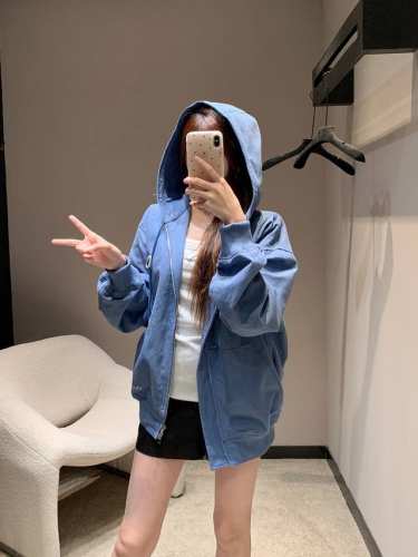批440 Dior*25Ss早春新款 连帽拉链外套夹克丨独家高版本出品！左下角后背品牌字母刺绣 连帽抽绳设计 开衫拉链 左右两边双口袋设计 边缘收口处松紧 宽松