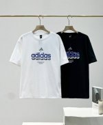 上新 P100 高品质 2025年Adidas阿迪达斯官网夏季时尚休闲宽松运动男款T恤，三标齐全，1：1复刻，小码女生可以穿，可搭配情侣，原厂定制230克纯棉双