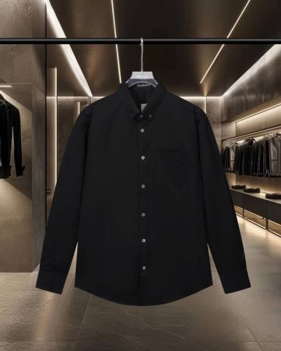 Balenciaga 巴黎 爆款来袭 经典后背可乐模糊Logo长袖宽松版型衬衫 2025Ss官网新款长袖 衬衫 衬衣，精美直喷Logo 高端版本，专柜定制面料