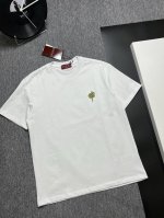 Gucci 25S夏款 颜色 黑色 白色 尺码 S M L Xl 前绣花 280G精梳紧密棉 高品质 男女同款