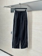 balenciag* 巴黎Blcg Ss25新款五道杠拉条阔腿裤 size S M L