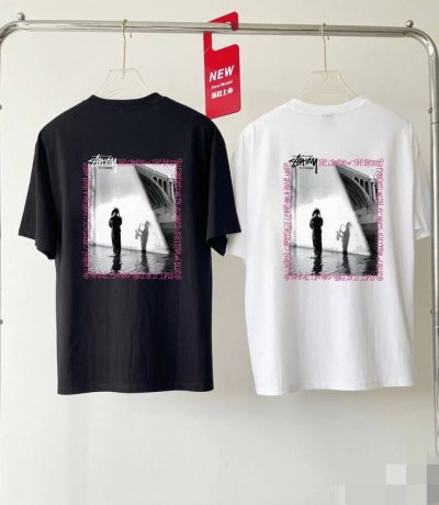 上新款号：S184 Stussy斯图西 Stussy 泰尼熊Tonybear 休闲运动日系人像图案舒适圆领短袖T恤 男女同款 原版打造 细节高控 -面料精选22