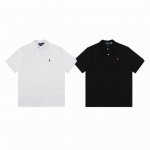 Ralph Lauren polo 拉夫劳伦 经典小马刺绣 Logo 情侣休闲翻领 polo 衫短袖-顶级品质 Color：白色 黑色 Size：S M L X