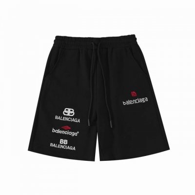 高版本Balenciga巴黎世家 刺绣Logo短裤 男女同款 定织定染380G毛圈面料 简洁百搭 纯棉内抽绳腰头 腰部采用包边做工设计 穿搭起来更加舒服有型 无