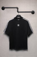Aeniaa 联名Adidas经典刺绣短袖T恤 克重240 工艺洗水处理 椭圆机印花 数码直喷工艺 对位整齐 无毛边 进口环保浆料刮浆 效果立体 字母清晰 宽松