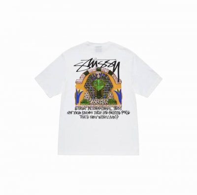 1061款斯图西Stussy高品质短袖，260克双纱面料，现货可报，宽松版型，最大穿到220斤都行，码数Mlxlxxl，颜色：黑色，白色，绿色