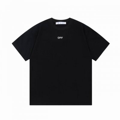 隔天到 Off-White 星球轨道~字母大Logo印花 原版面料 官方同款 短袖T恤 定制 同缸染面料 手感非常舒服 春夏最新版本 颜色: 黑色 尺码：Xs~