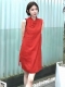 无敌爆款 中式改良旗袍气质显瘦亚麻连衣裙 精致盘扣沿身侧排列 增添古典韵味 流畅的裙身线条简约大方 开叉细节灵动俏皮 整体散发温婉雅致气质 Smlxl