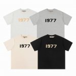 Fog #F15 复线Essentials1977植绒字母短袖T 颜色：黑色 小麦色 深燕麦 浅燕麦 尺码：S-Xl