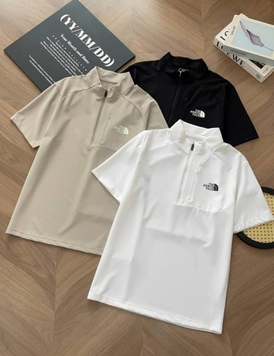 618# 华夫格polo 北面Thenorthface丝光华夫格polo衫 重温经典 25新款高货 双门襟商务休闲纯色翻领短袖polo衫 男女同款线上柜子同步有