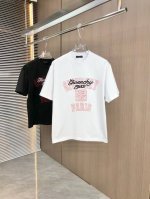 Giv 纪梵希 2025春夏新款 圆领短袖 单针绣锁链绣两种撞色绣花工艺 采用高克重320克双纱精梳棉面料 微宽松版型 面料手感柔软厚实 男女同款 码数：Sml