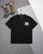 BALENCIAGA巴黎世家圆领短袖T恤 前后刺绣BB字母LOGO标识 官方同步 1:1原版开模 时尚个性 百搭潮流 纯原品质 原版洗水面料 吊牌 领标 水洗麦