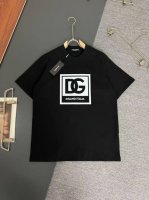 p110 dolce&Gabbana* 杜嘉班纳*Dg* 320G克重磅厚实透气纯棉T恤宽松版型 立体印花工艺Logo设计 春夏新款圆领时尚短袖T恤 贴肤舒适，