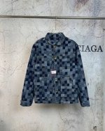 原单 上新 Louis Vuitton丨路易威登 25Ss 新款Logo刺绣 棋盘格牛仔夹克外套- Lv新款棋盘格牛仔，超绝的王炸单品* 采用定制斜纹提花牛仔料