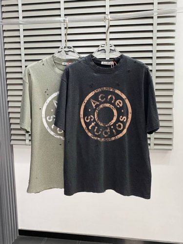 Acne Studios独家专供新款原单男士休闲短袖 高端定制 高版本 时尚百搭爆款进口面料 手感超柔软细腻 穿着亲肤舒适 高端精品 代工厂p精细做工 上身非常