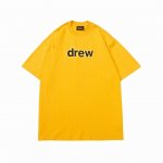 drew 笑脸短袖T 字母款 #802 定织定染32支230克双纱棉面料 进口胶浆印花，领口纯棉螺纹定制，不易变形，可区别市场版本，开模定制新款吊牌 水洗标 原