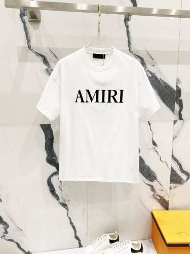 隔天到 Amiri 阿米里 260克圆领短袖T恤 经典品牌胶印字母印花Logo工艺标识 官方同步 高版本 高品质 时尚个性 百搭潮流 纯原品质 原版面料 吊牌