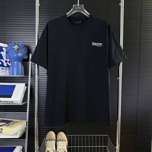 205 当天到货 现货现配 Balenciaga巴黎世家25Ss海浪可乐刺绣短袖T恤 最高版本 原版面料 高版本 高品质 独家首发高定 面料采用260克重双纱精