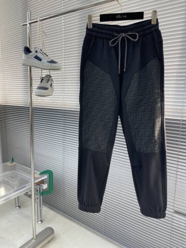 Fend 25Ss夏季新款 男士休闲百搭束脚卫裤休闲裤.客供精纺纯棉面料,区别于一般的棉质,手感质感顺滑细腻,略微弹性的功能,内外兼具的美感裁剪工艺,时刻保持完