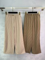 fend* 2025春夏最新系列！老花休闲阔腿裤！夏季首选 定制Yb进口斜纹绸材质 贴肤滑爽舒适 质感拉满 通体老花双F标识 整体复古洋气 摩登时髦 日常通勤直