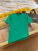 2025Ssdg新款T恤 完美Dg字母压凸工艺 经典百搭 原版纯棉面料 绿色 Size:44-54