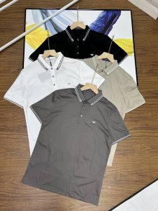 Emporio Arman阿玛尼四色齐发夏季男装翻领上衣百搭简约三色款男士新款棉质短袖 polo衫 经典的修身版型和高品质的棉质面料，展现了简约而不失优雅的时尚