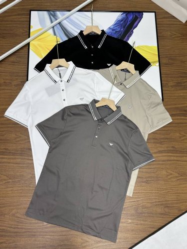 Emporio Arman阿玛尼四色齐发夏季男装翻领上衣百搭简约三色款男士新款棉质短袖 polo衫 经典的修身版型和高品质的棉质面料，展现了简约而不失优雅的时尚