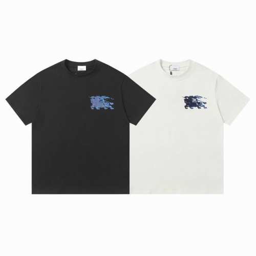 款号：701 Burberry巴宝莉经典胸前叠影短袖T恤 男女同款 高版本不挑年龄不挑身材不挑性别 经典不过时 面料手感非常舒服 质感超强 超级百搭好看的一款