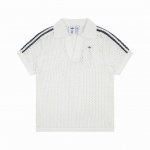 ad112# 对标Yb Cadidas Originals Polo 三叶草 短袖T恤Polo衫 陈冠希联名 男女同款 -定制冠希哥联名全套辅料 颜色：黑色 白