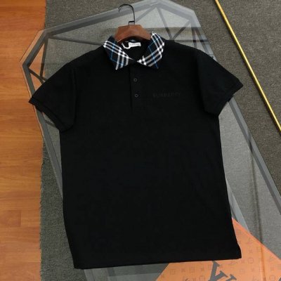 Burbberry巴宝莉2025新款经典格子拼接polo衫T恤 高版本高品质 原版面料网红明星同款 官网绣翻领现货！采用原版面料 翻领和袖口标志性格子拼接 衣领