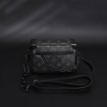 louis Vuitton Lv Mini Soft Trunk 小方盒老花链条单肩包斜挎包 涂层帆布，织物内衬，牛皮革饰边，金属件，拉链外袋，内贴袋，不可拆卸