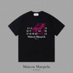 Maison Margiela MM6 马吉拉] 2025FW短袖T恤 mm10字母LOGO印花 高端26s双纱300克面料 重磅面料 定制拉架罗纹同缸同染 三