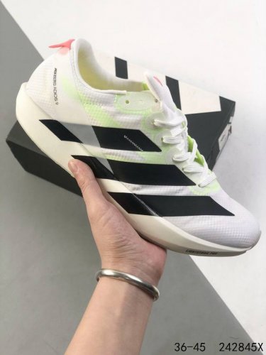 公司级带半码 阿迪达斯 Adidas Adizero Evo Sl 运动舒适防滑耐磨 低帮跑步鞋 阿迪达斯革新力作 破纪录轻跑鞋 Adizero Adios p
