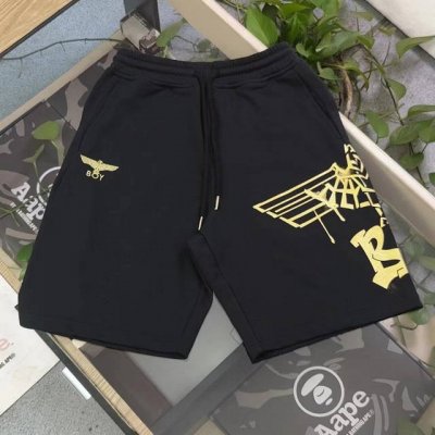 2025新款Boy London烫金刺绣小标老鹰翅膀Logo图案印花休闲情侣毛圈五分短裤，采用360G重大毛圈面料，质感一流，作为当下超火的品牌，没有夸张的设计