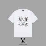 louis Vuitton 路易威登] 2025Fw春夏新款 Lv字母短袖T恤 300克双纱26支纯棉面料 四标齐全 带Logo包装袋+雪梨纸 男女同款 颜色：