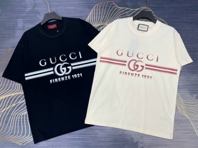 上新 Gucci古驰2025春夏新款印花字母Logo圆领短袖T恤 高版本高版本 280克精棉面料 全网独家首发 百搭款细节处理完美 进口印花Logo工艺 十分精