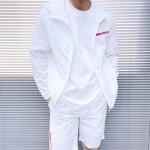 普拉达 2025夏季防晒衣短裤套装，海外专柜同步 轻薄高品质面料奢华高级定制 任何人都可以轻松驾驭，客供进口聚纤维面料 手软舒适有型 吸汗透气 ，外贸公司订单，