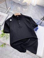 迪桑特25Ss新款春夏短袖翻领T恤Polo，最高版本客供定制高端朱地面料简单时尚款，拼色螺纹超级好看！经典Logo简单大方的款式！满满的高级感，四季可穿。简欧风