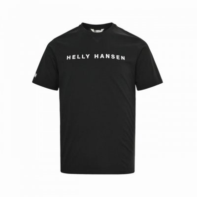 hellyhansen Hh海丽汉森 胸前英文字母短袖 原版客供定制棉料 超强功能性黑科技 抗菌免烫吸湿速干抗静电 抗起球 3D立体裁剪版型 基础百搭 面料触感