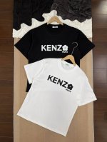 kenzo 高田贤三 海棠花 商场柜台在售 休闲情侣圆领短袖T恤 -面料采用260G双纱面料 达到透而不露的黄金平衡点 完美规避透视尴尬 成衣尺寸稳定 多次机洗