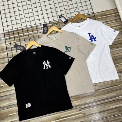 夏季背后大Logo洋基队新款Mlb夏季情侣款男女同款短袖T恤半截袖体恤青年男士短袖女士短袖T恤小红书网红Ins力荐好货 宽松版型 mlb 男女情侣款系列运动T恤