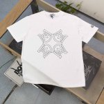 款号 Dx537 高版本 2025新款Moncler蒙口环形经典图案Logo印花休闲情侣宽松短袖T恤 独一无二的活性环保面料染色 32支双纱精梳纯棉爽滑手感 纯