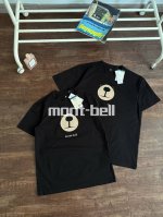 mont-Bell 蒙特贝尔美山山系美学T恤 Wickron专利凉感纤维 三维排汗通道构建微气候 抗撕裂工艺 紫外线阻隔 0.94S速干率实验室认证 几何解构