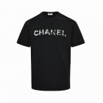 Chanel 香奈儿 25Ss 双C字母印花短袖 定做布料 印花辅料细节都是采用一比一复刻 采用280G棉质布料32支精双棉纱平纹 无蚀尘毛艺工处布理面 特拉种
