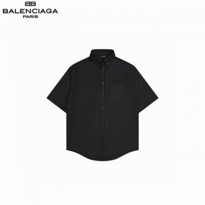 balenciaga 巴黎世家 25Ss 黄色胶带衬衫短袖 定制府绸面料 正面净版设计 后背胶带艺术字母标语采用柯式烫画高温热压而成 衬衫与短袖的印花并不相同
