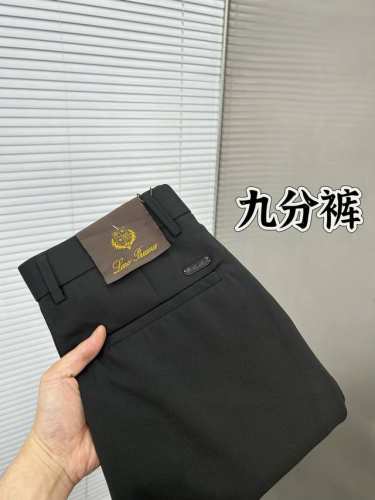 lp诺悠翩雅 休闲裤 西裤 九分裤 2025Ss春夏新款 高级定制裤子专用面料 定制原版五金 重工工艺打造 车工走线精细 定制面料 柔软舒适 质感显著 辅料精美